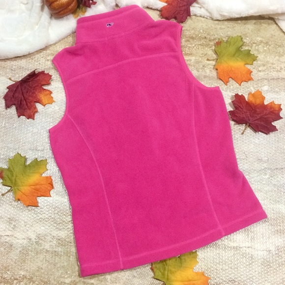Vineyard Vines Pink Fleece Vest - Picture 3 of 5